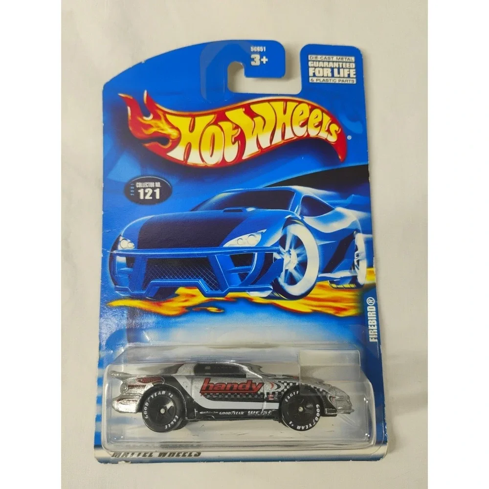 Hot Wheels 2001 Firebird #121‎ Mattel Handy Silver